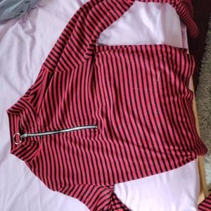 Striped red long sleeve